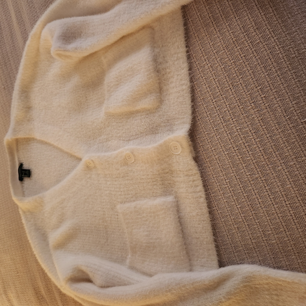 Cozy White Cardigan Sweater